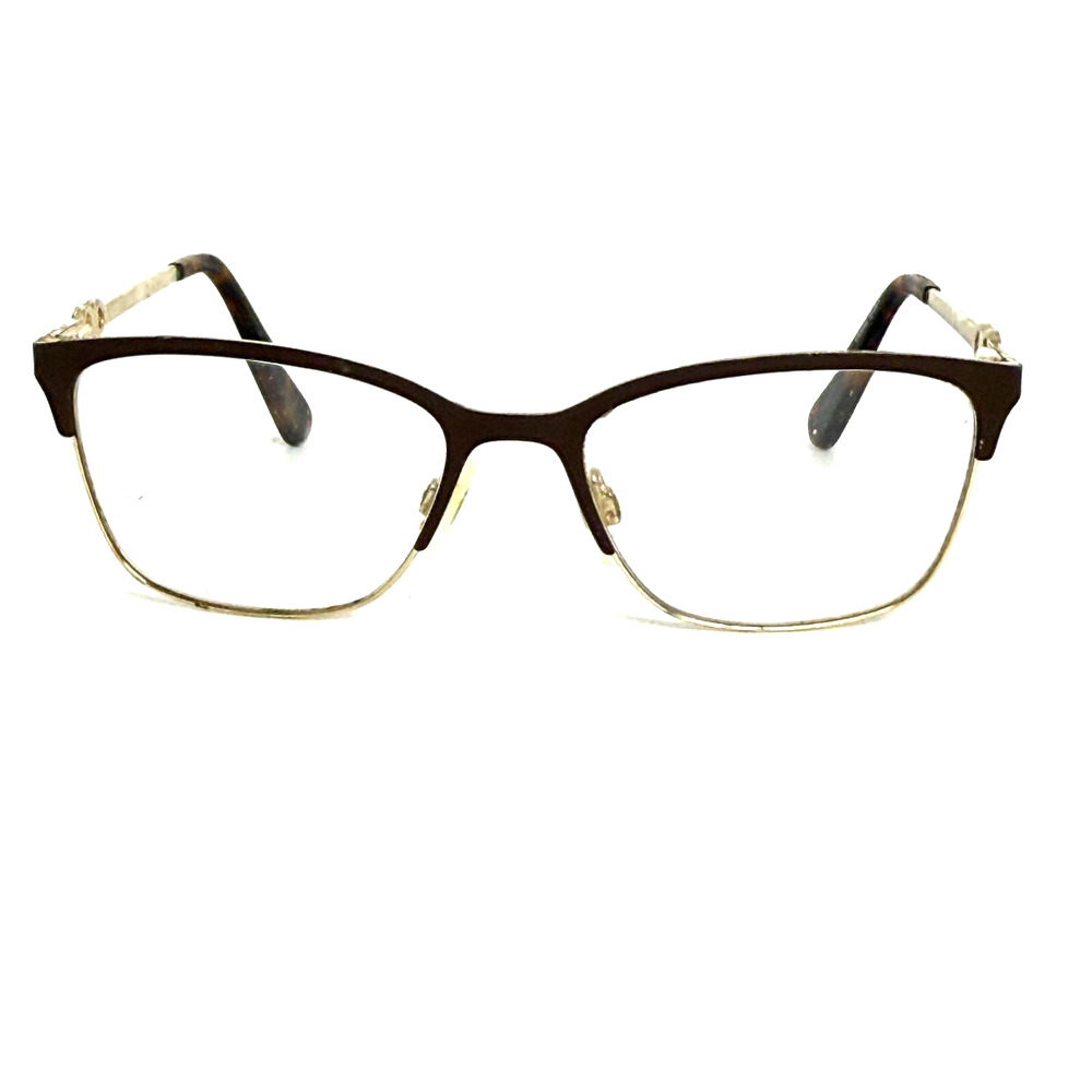 Cole Haan Eyeglasses Frames CH5009 210 BROWN Gold Cat Eye 51-16-135 H17953
